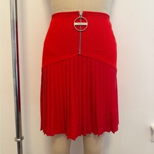 Givenchy Pleated Skirt with Zipper Detail
